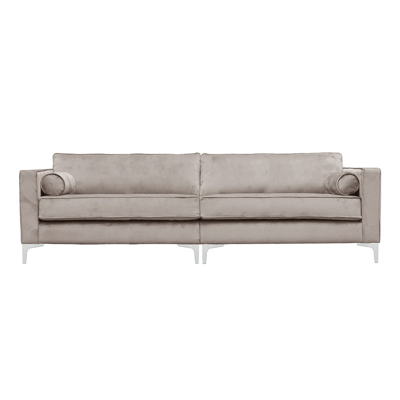 Georgio 4 Seater Velvet Sofa, Taupe