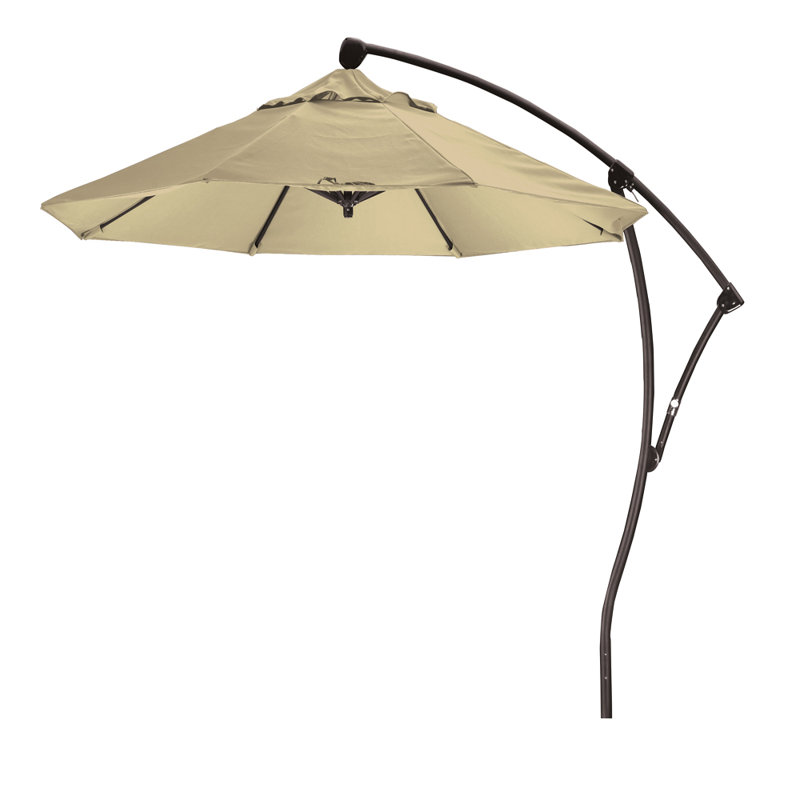 Parasol de marché 9 'Cantilever, Toile Sunbrella® beige antique