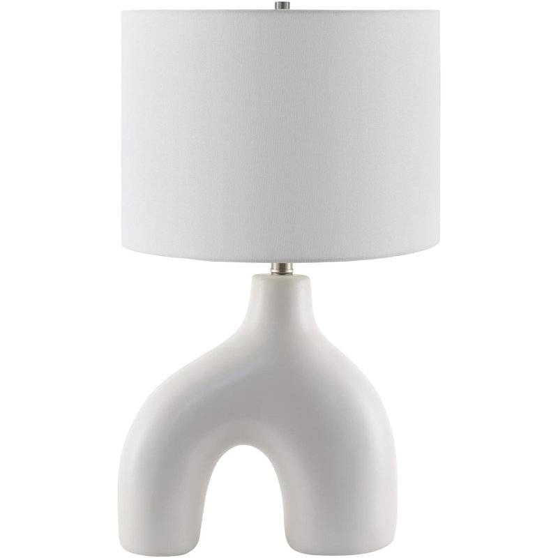 Arlis Ceramic Table Lamp, White