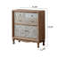 Console rectangulaire en bois massif brun
