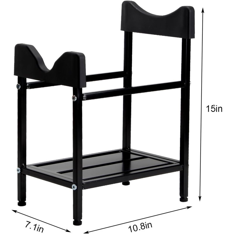 Distributeur de support de cruche d'eau en métal 5 gallons avec tablette, support de refroidisseur d'eau potable avec valves et roulettes verrouillables, support de bouteille d'eau robuste pour comptoir
