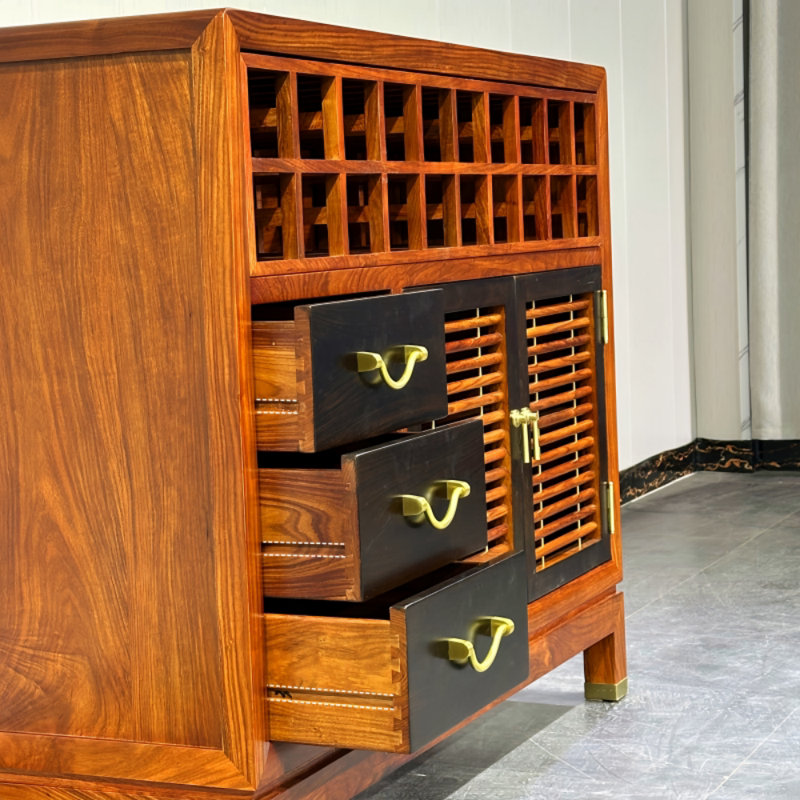 Buffet multifonctionnel en bois massif