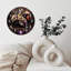 Horloge murale en bois 10 po, mouvement silencieux, à piles (piles AA non incluses), décor artistique, parfait pour les décorations