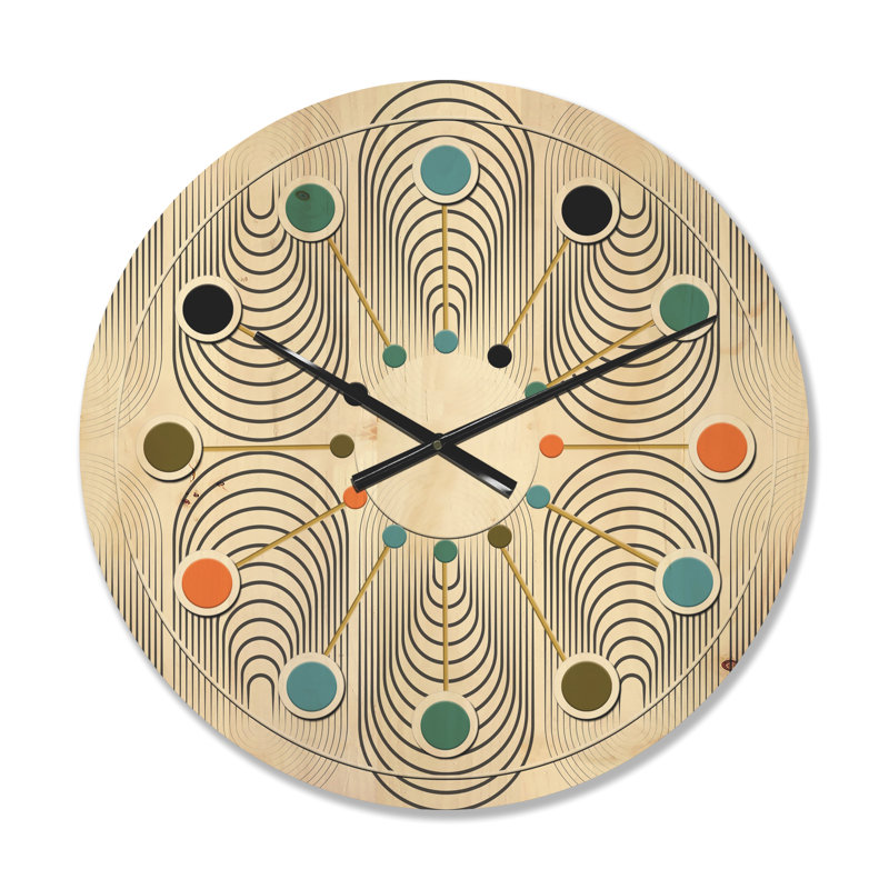 Solid Wood Wall Clock, Medium