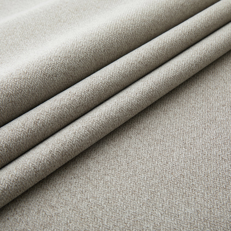 Luxurious A28 Linen Blackout Eyelet Curtains (Set of 2), Mink, 168cm Width x 137cm Drop
