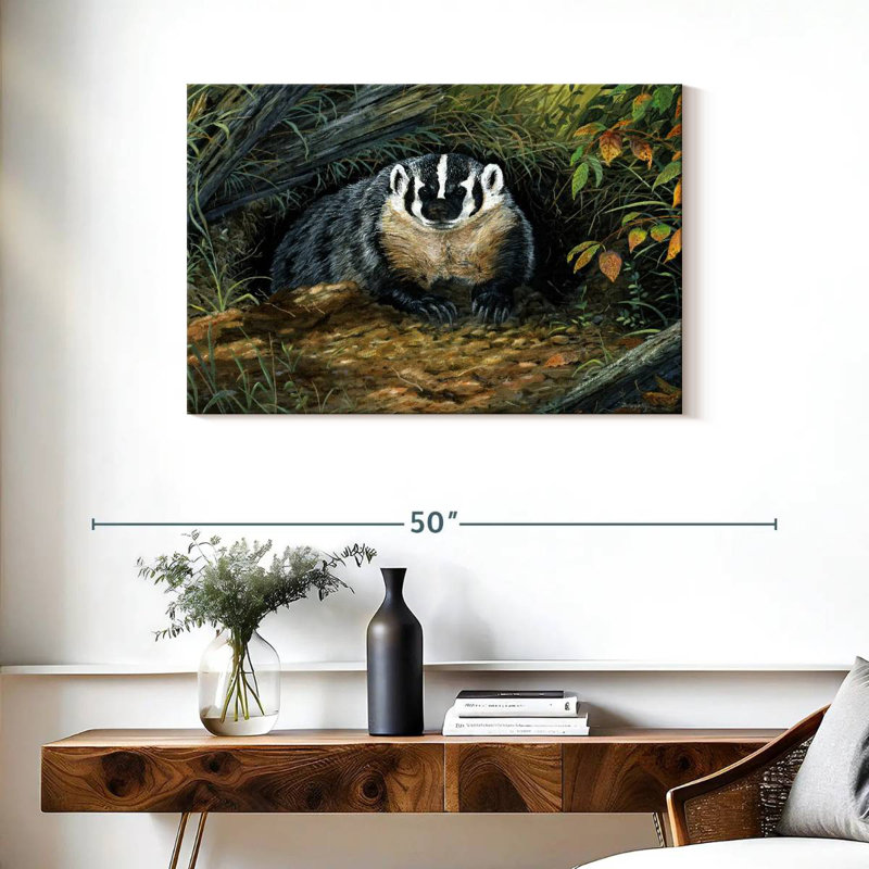 Brampt Wisconsin Badger, 24" H x 36" W