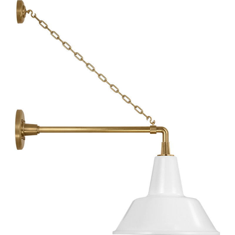 Thomas O'Brien 1 - Light Outdoor Barn Light, 27.5" H x 23.5" W x 12.5" D