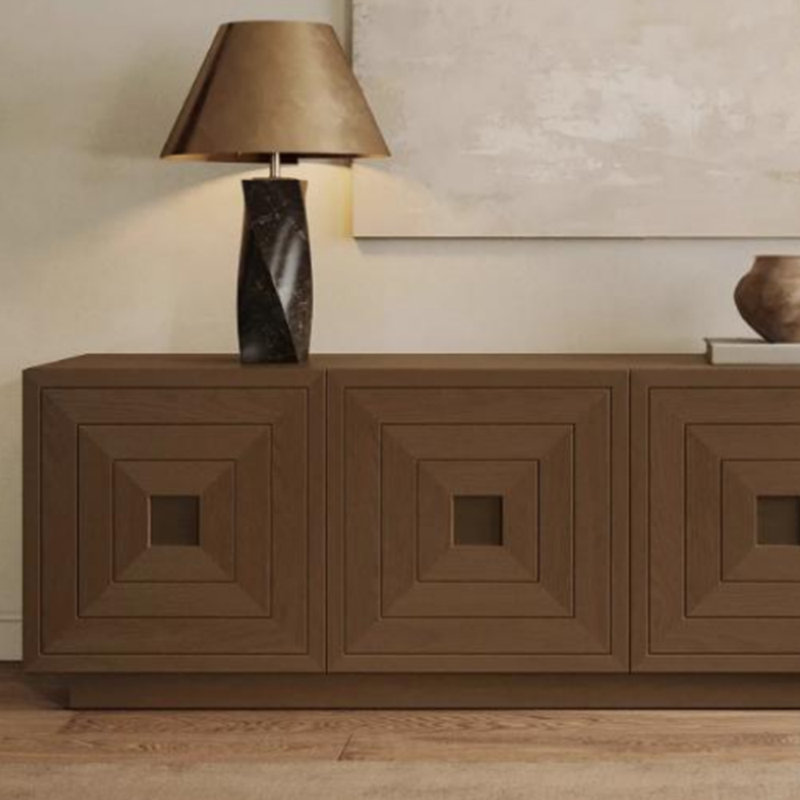 Meuble télé minimaliste, H 21,65 po x L 78,74 po x l 15,74 po
