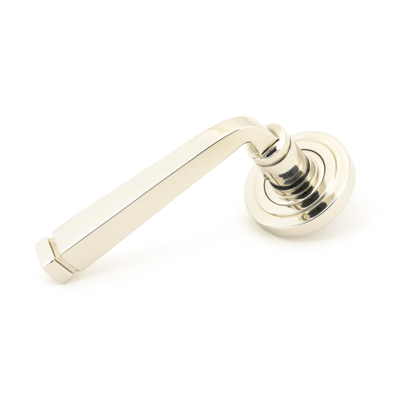 Avon Latch Right Hand Door Handle, Polished Nickel