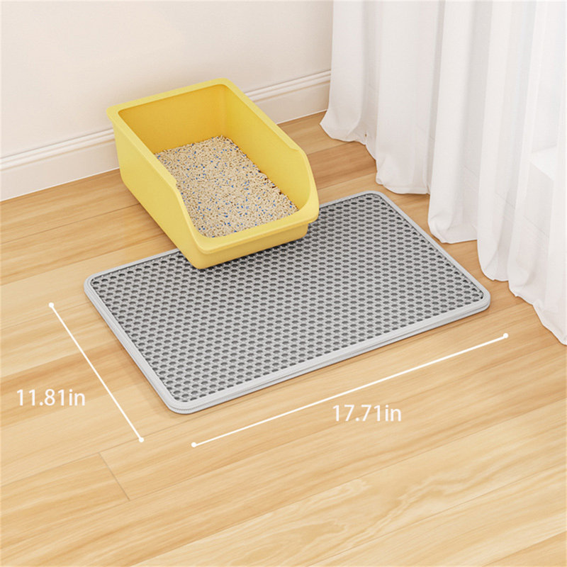 Plastic Litter Mat, 0.3" H x 17.71" W x 11.81" D