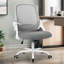 Chaise de bureau ergonomique en filet avec accoudoirs, conception peu encombrante et base en acier-1697125963-1679359910