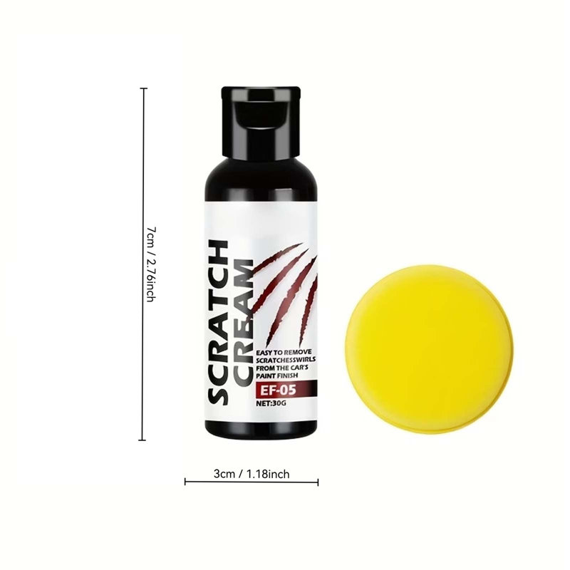Scratch réparation cire voiture réparation de rayures crème auto décapant à gratter la pâte à polir avec éponge 30g