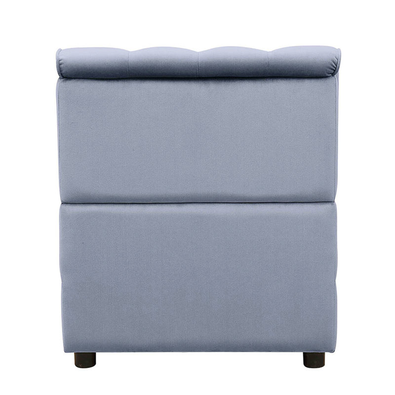 Chaise modulaire sans accoudoirs avec dossier capitonné