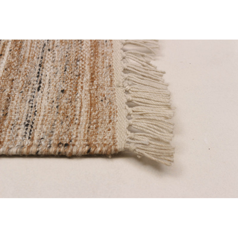 Boho brun clair Kilim 5 pi 4 po x 7 pi 6 po