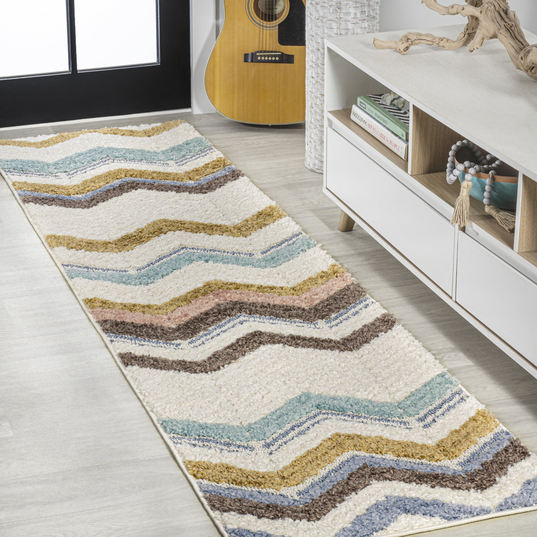 Monterey Chevron High-Low Multi/Cream Rug The Twillery Co.® Rug 