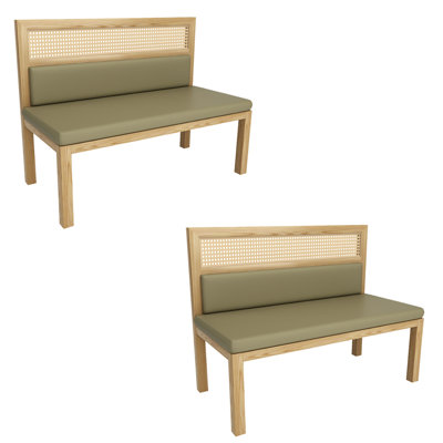 Banc rembourré en similicuir Light Luxury Fashion
