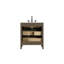 Meuble-lavabo simple 30 po en chêne chocolat-849997516-849997517