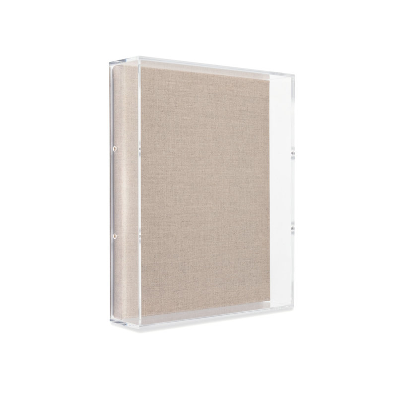 Cadre acrylique en acrylique transparent beige, 8 po x 10 po