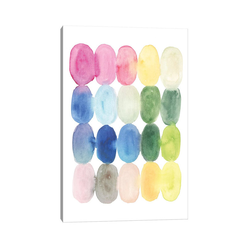 «Color Melt II» par Victoria Borges - reproduction d'art, Toile tendue, Pas de tapis, H 12 po x l 8 po x P 0,75 po