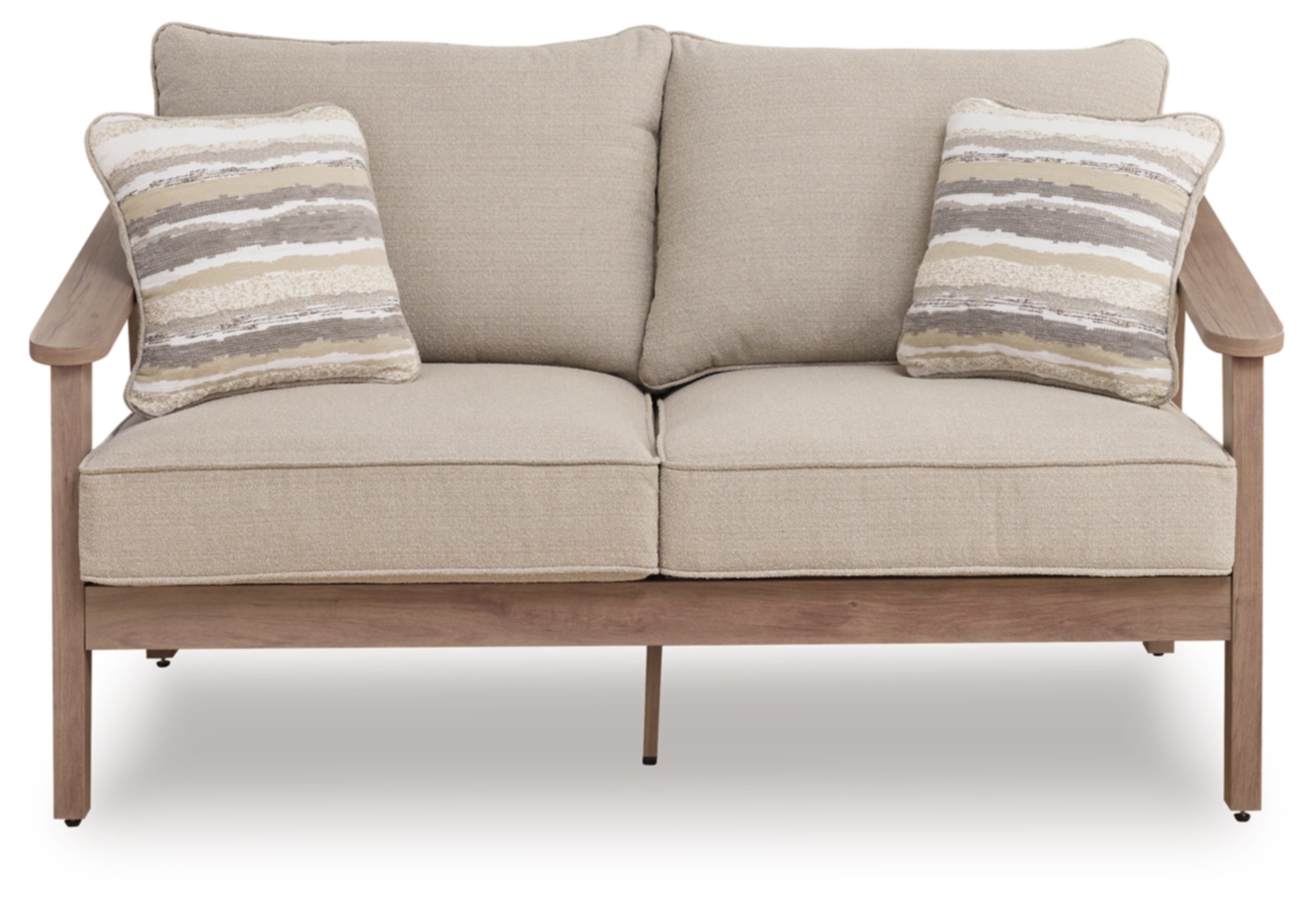Ebern Designs Kumail Outdoor Loveseat With Cushion | Wayfair