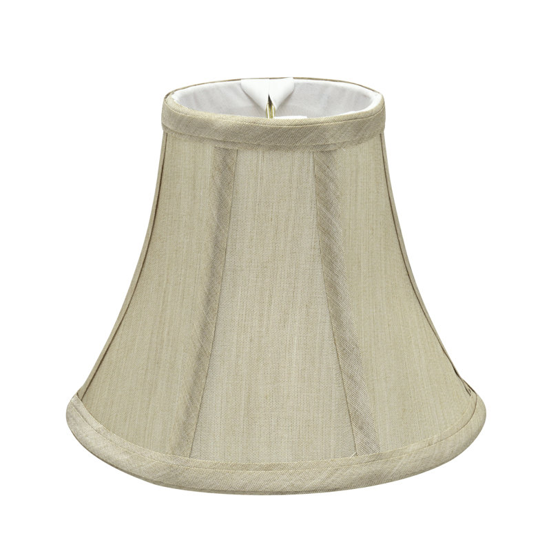 Beige Silk Bell Chandelier Lamp Shade Set