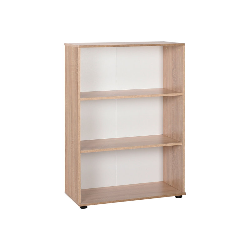 3 Shelf Open Bookcase Shelving Unit - Sonoma Oak - Home Office File Storage