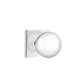 Privacy Orb Knob with Square Rose