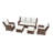 Divyanka 5 Piece Seating Group With Cushions-1241025100