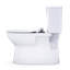 TOTO Glaston Two-Piece Elongated 1.28 GPF WASHLET+ and Auto Flush Ready Universal Height Toilet with CEFIONTECT and SS234 SoftClose Seat, Cotton White - MS472234CEFG#01