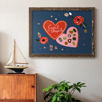 Happy Galentine II, peinture sur toile encadrée
