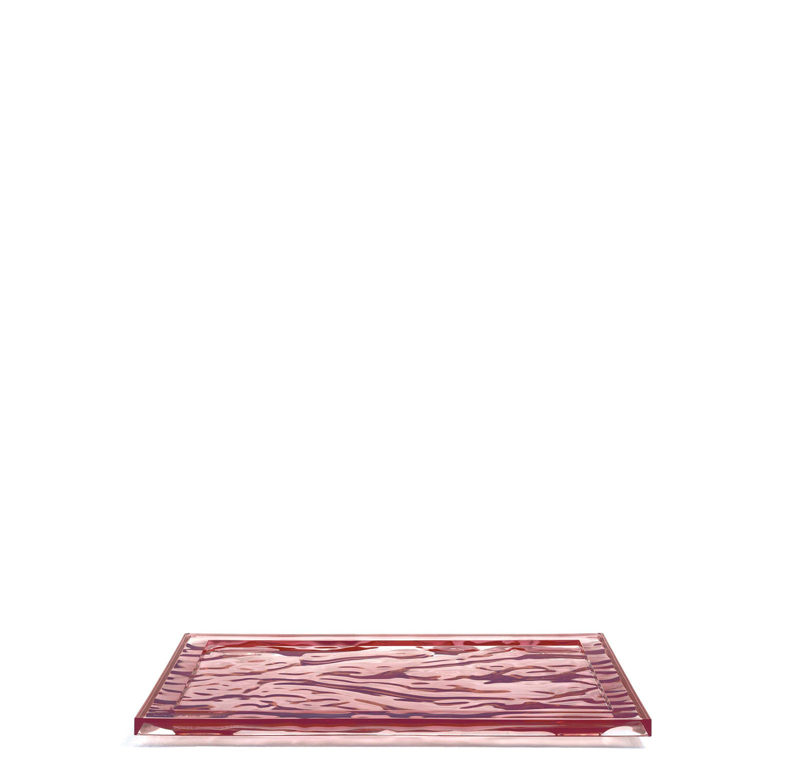 Kartell Dune Decorative Tray, 18.11" x 12.6", Pink