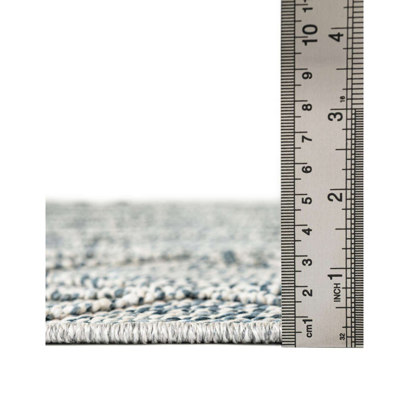 Tapis d'extérieur à treillis, Rond 7 pi 10 po