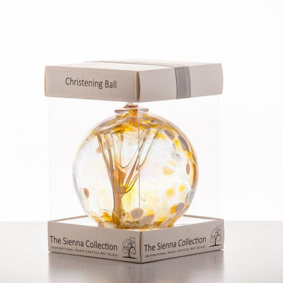 Pastel Gold Christening - 10cm Spirit Ball