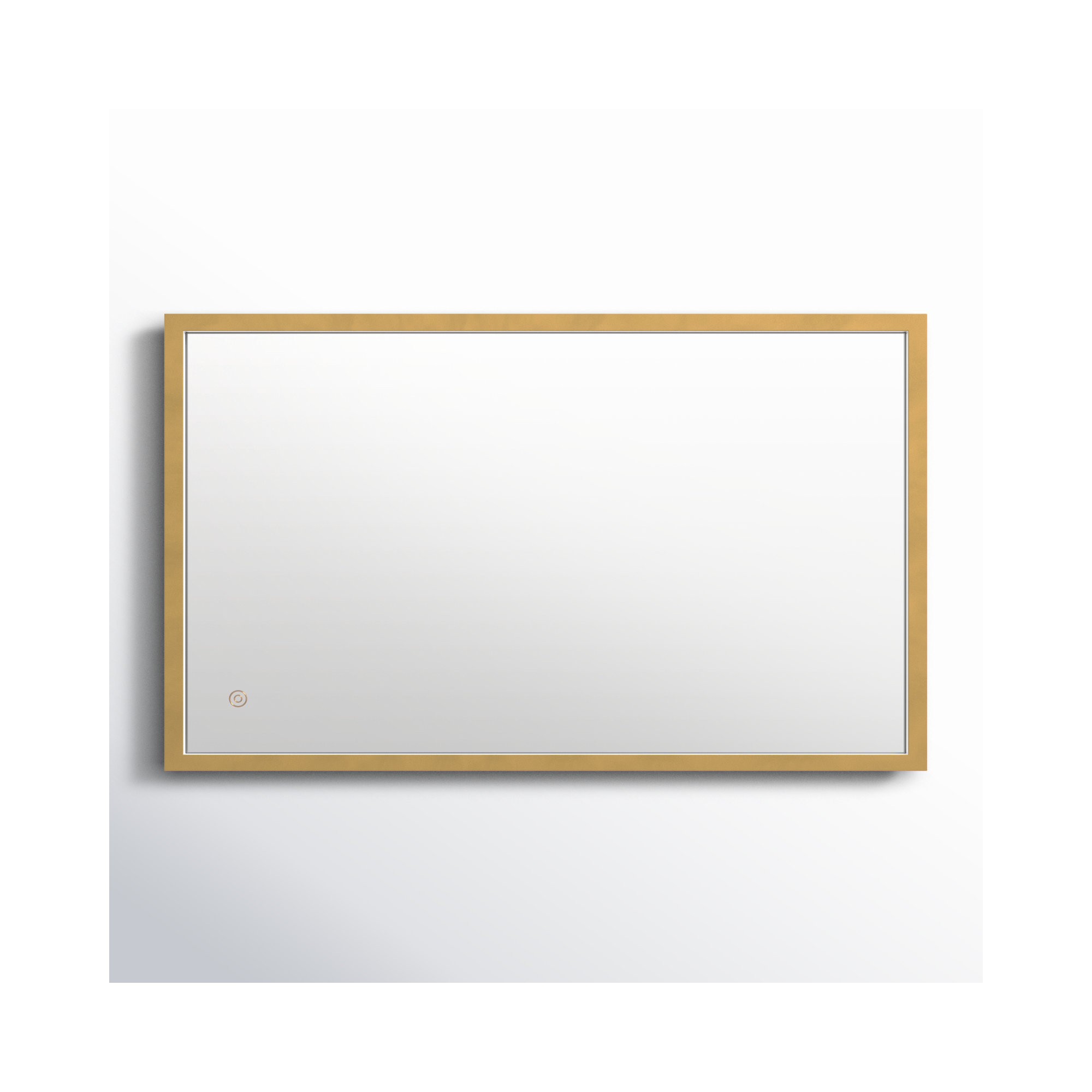 Piche Aluminum Mirror, Brass, 18" x 30"