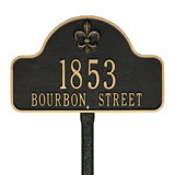 Lexy 3-Line Lawn Address Sign