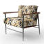 Fauteuil d'appoint rembourré Feline Grace Cheetah Print