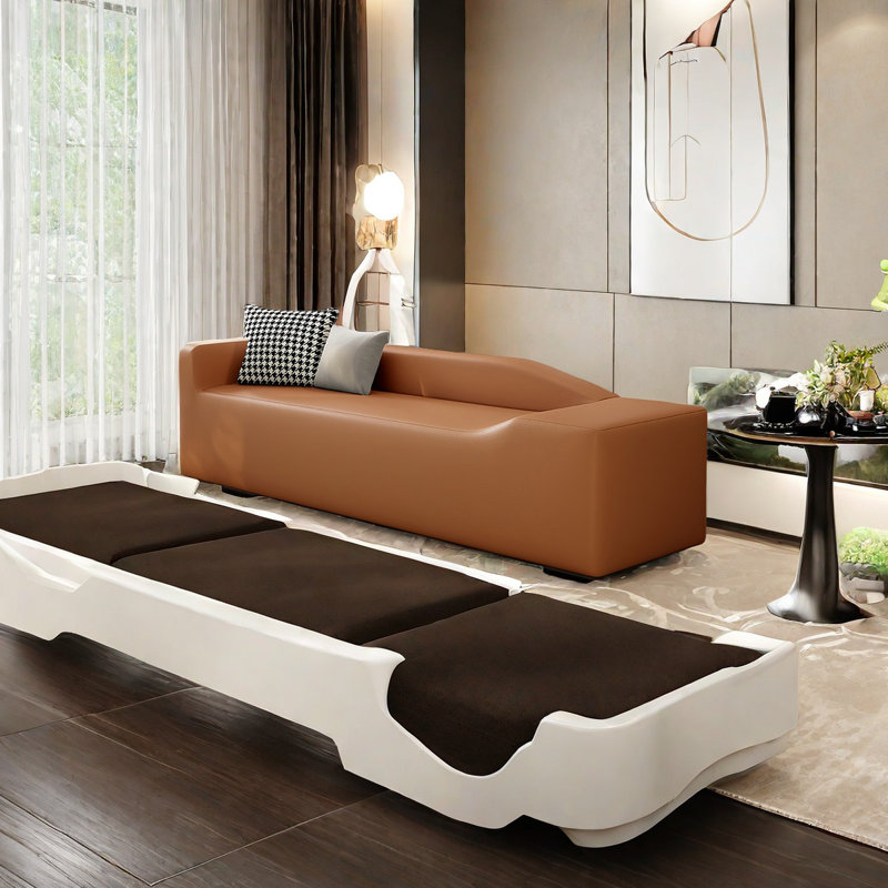 Lauriston Leather Match Upholstered Bench, Orange