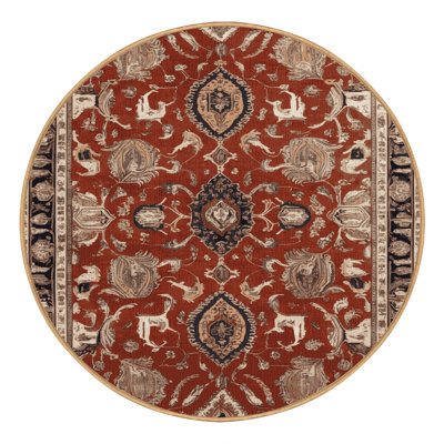 Machine Washable Persian Brown Area Rug