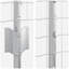 vidaXL Fence with Post Segment Outdoor Barrier Garden Terrace Divider Boundary-114618731-114618733