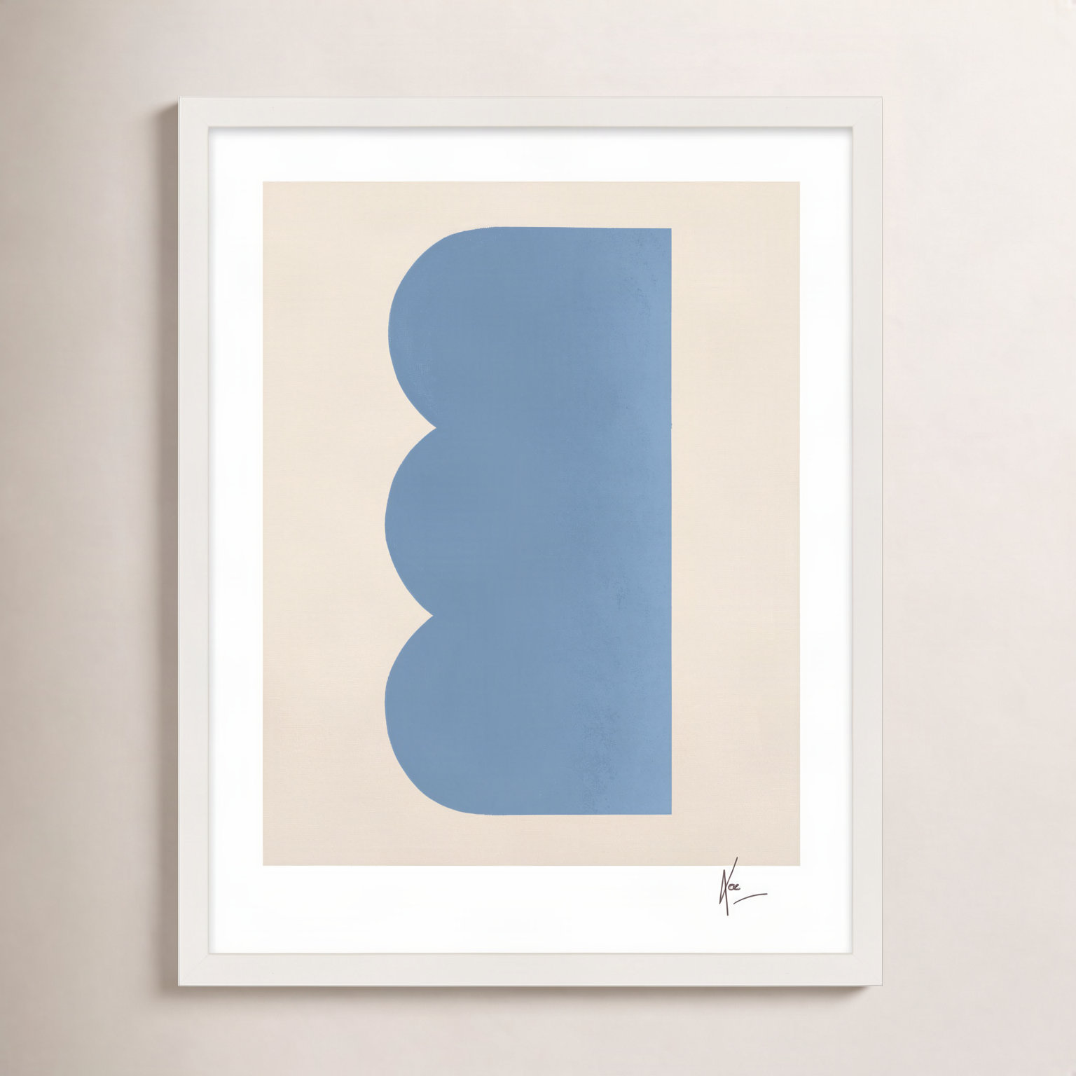Keyhole 6 by Lee Lessem, 20" H x 16" W x 1.25" D, White Framed