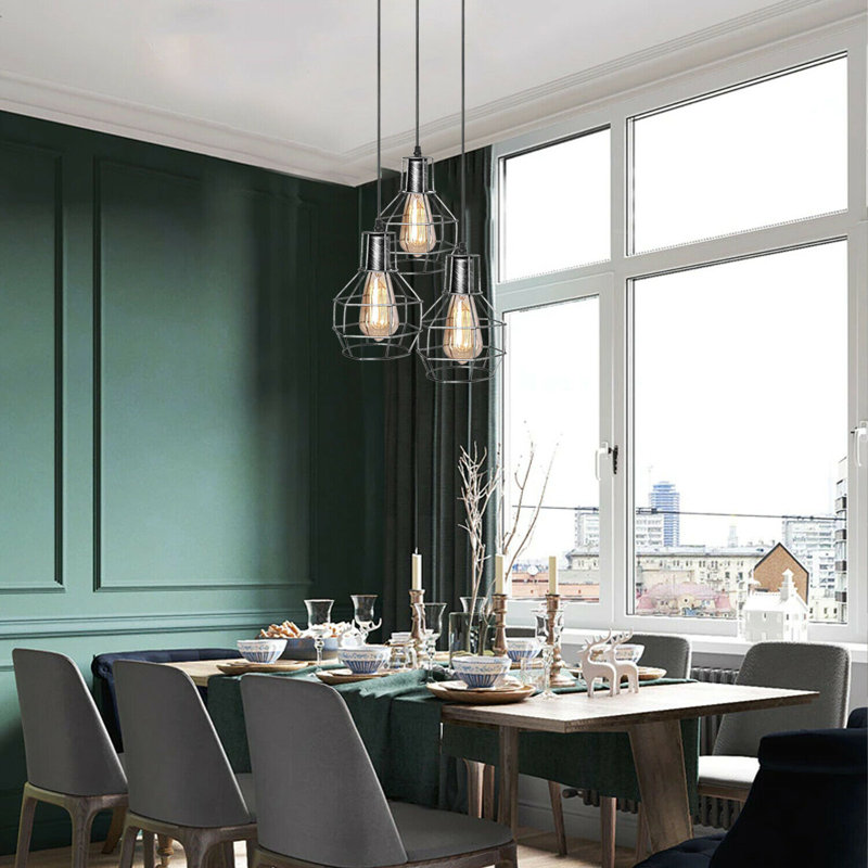 Buskirk 3 - Light Cluster Pendant, Brushed Silver