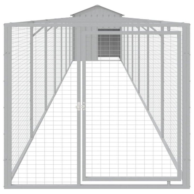 Whigham Dog House, 123 cm H x 117 cm W x 201 cm D, Light Gray