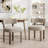 Upholstered Solid Wood Dining Chair Side Chair-628976554