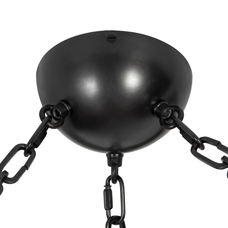 Petra 3 Light Black dimmable LED Chandelier, Oil Rubbed Bronze, 12-in