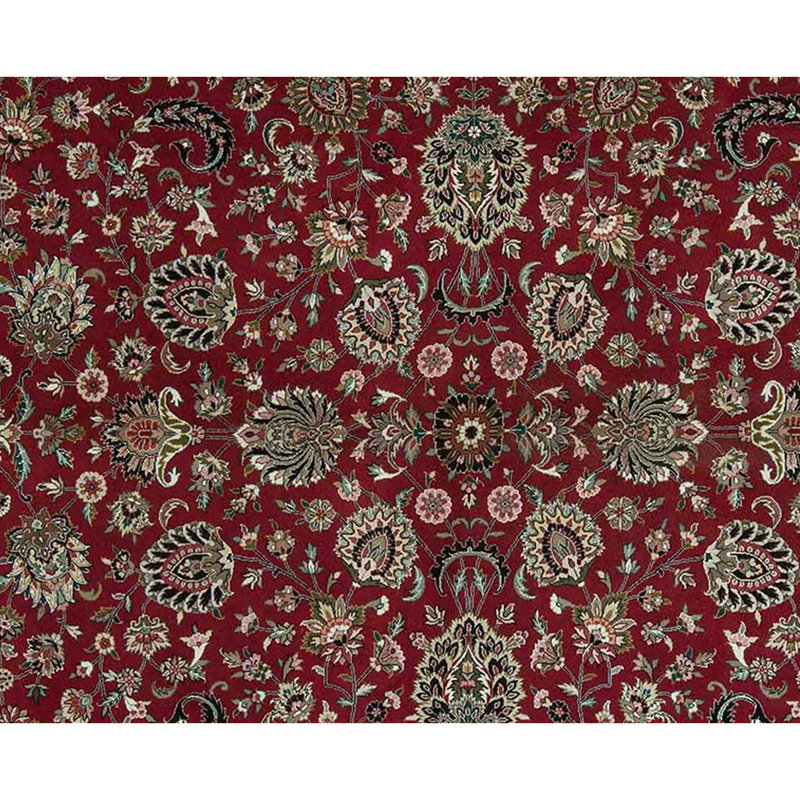 Jahan Wool Oriental Area Rug in Rust