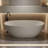 Orange 69 - Inch Solid Surface Freestanding Soaker, Resin Stone, Comfortable For Relaxing Bath Soaking Tub, Surface, Simple To Install