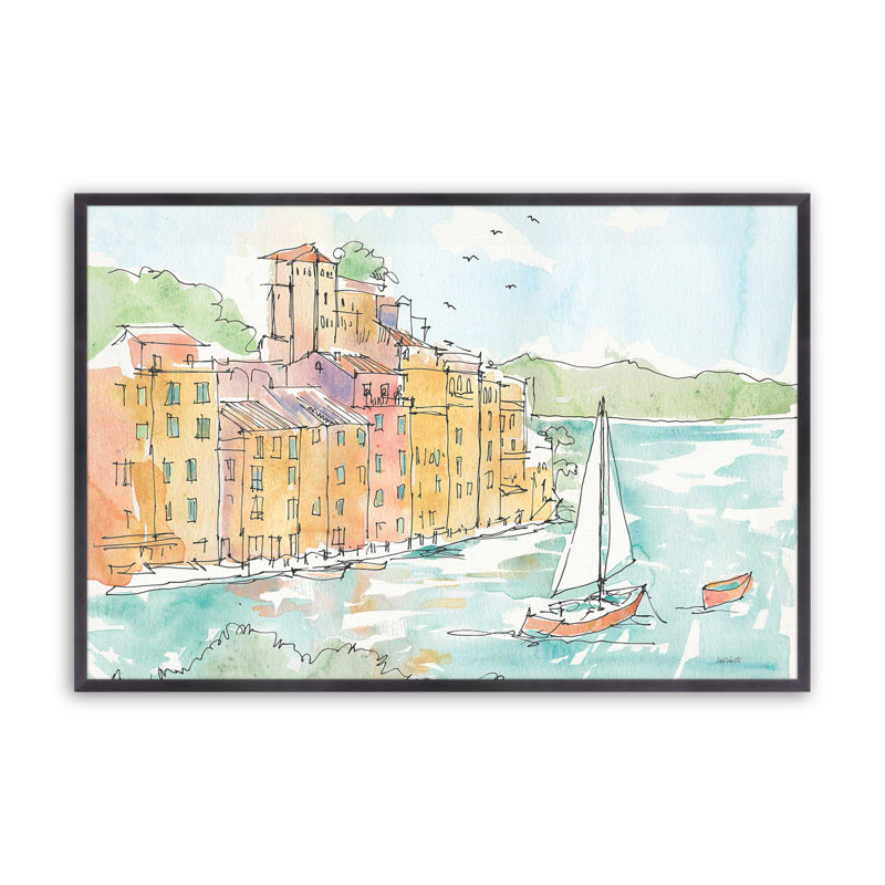 " Sails On The Waterfront ", Weathered Zinc, 19.25" H x 25.25" W