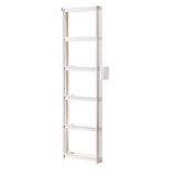 Slim 6-Tier Plastic Storage Cart with Wheels – Multi-Functional Storage Organizer