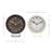 Coastal Analog Metal Mechanical Tabletop Clock