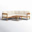 Ensemble de conversation à assise profonde et coussins 4 pièces Thurmont